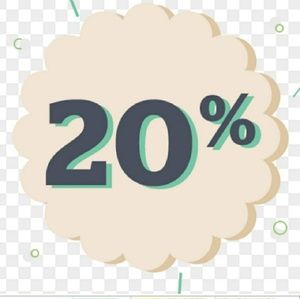 20%. This is what Poshmark takes of every sale